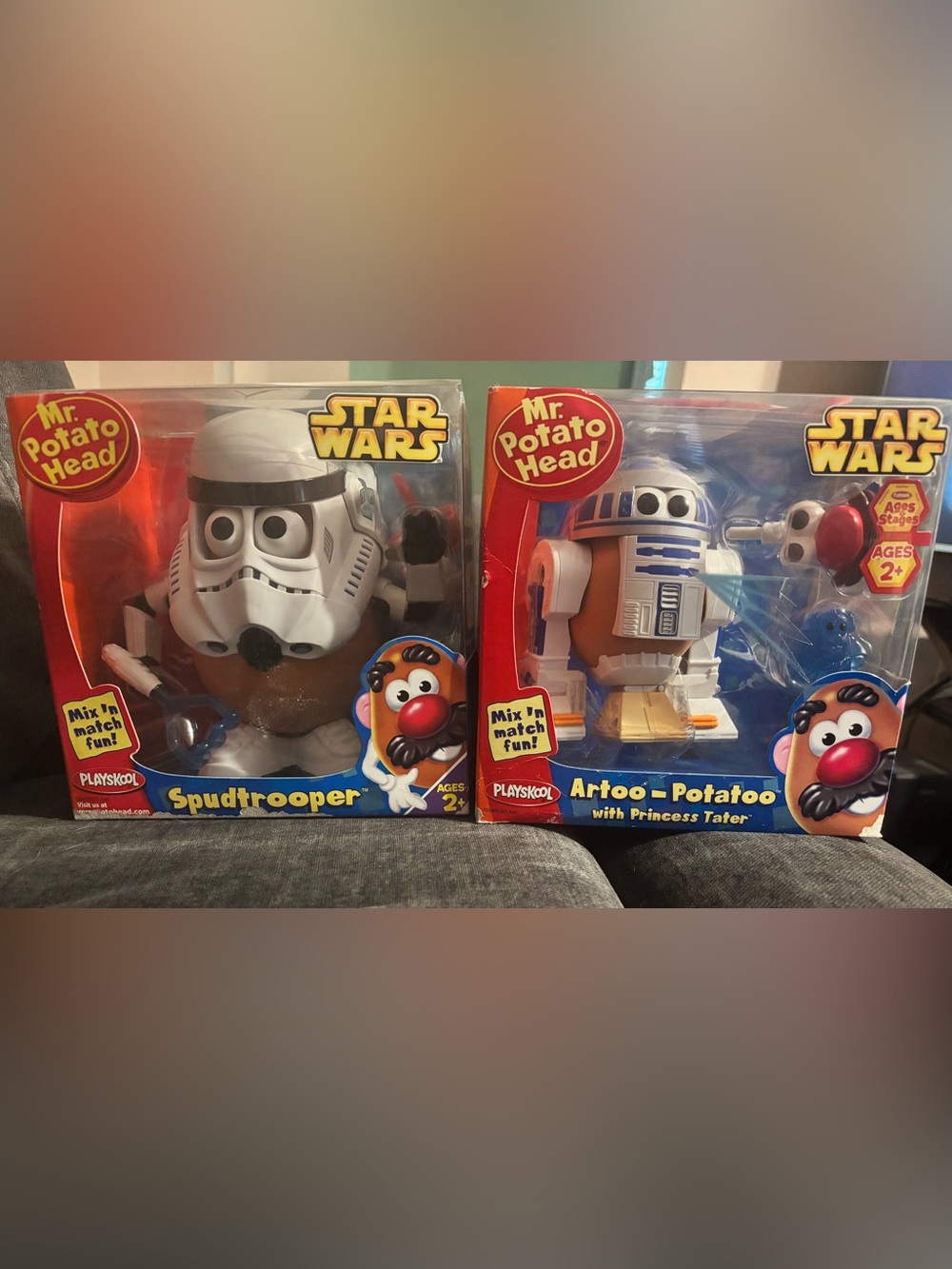 Super Rare! Star Wars Spudtrooper & Artoo-Potatoo Toy Figures - set of 2